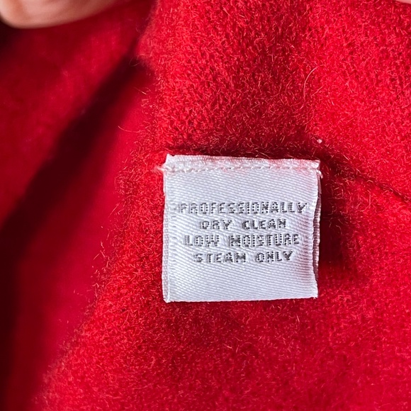 Cashmere Classic Red Women's Top - Picture 4 of 8